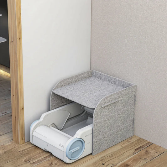 KTX-889427 Self-Cleaning Cat Litter Box with Modular Structure and Anti-Stick Base, 5L Capacity