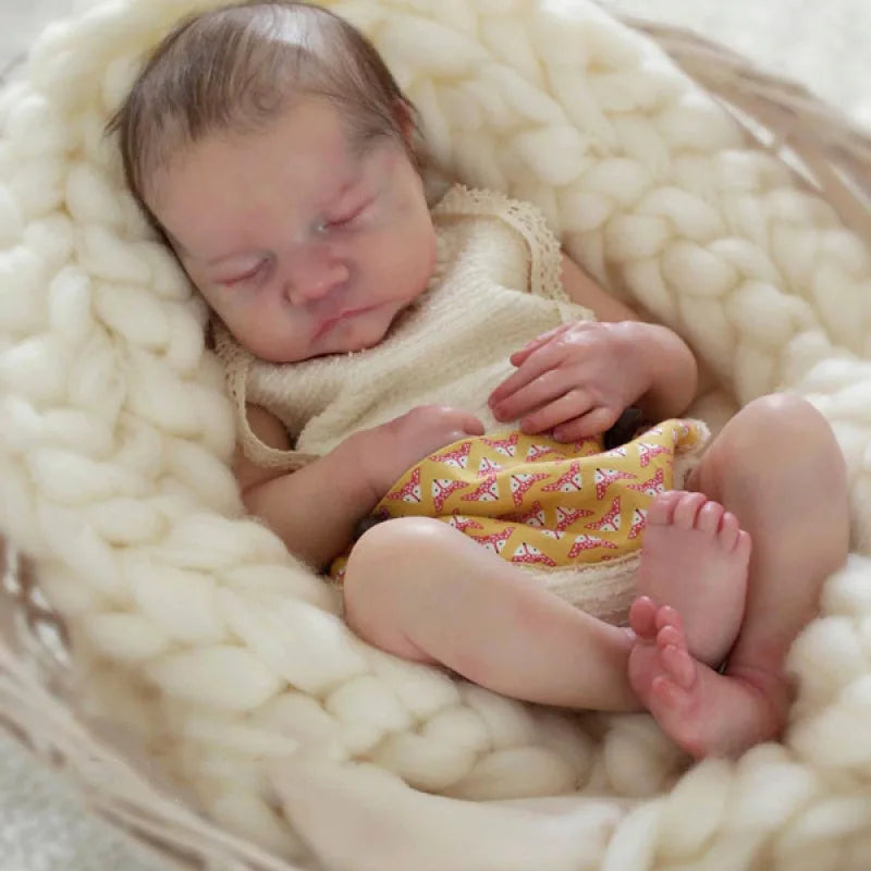 KTX-889811 Lifelike 18 Inch Silicone Reborn Baby Doll for Kids, Realistic Newborn Doll Toy Set