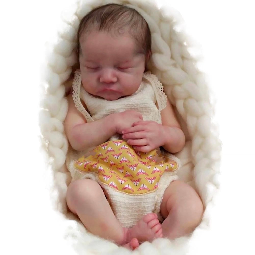 KTX-889811 Lifelike 18 Inch Silicone Reborn Baby Doll for Kids, Realistic Newborn Doll Toy Set
