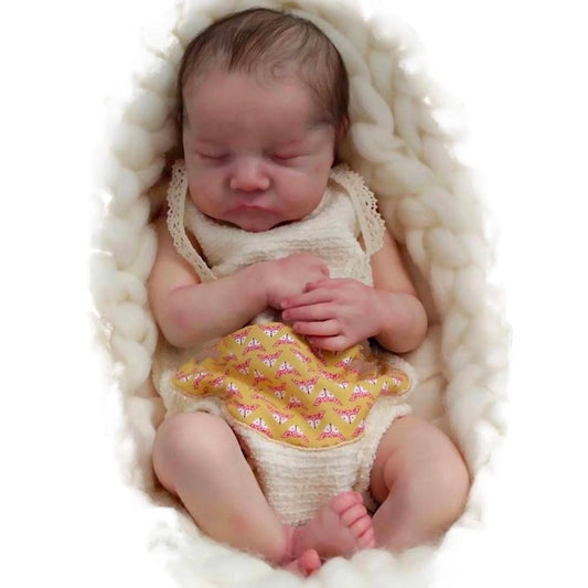 KTX-889811 Lifelike 18 Inch Silicone Reborn Baby Doll for Kids, Realistic Newborn Doll Toy Set