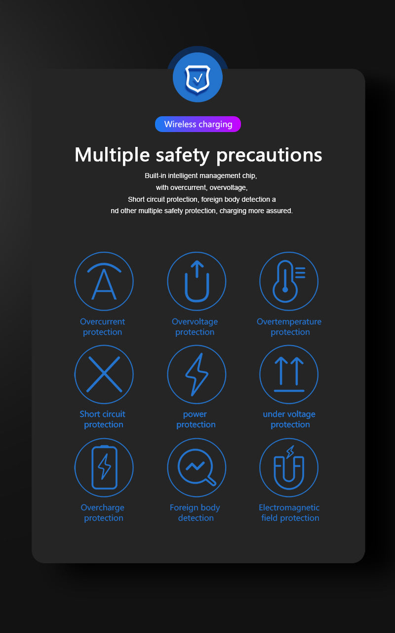 KTX-890195 Three-in-One Wireless Charging Stand - Smart Fast Charge | Black & White Options