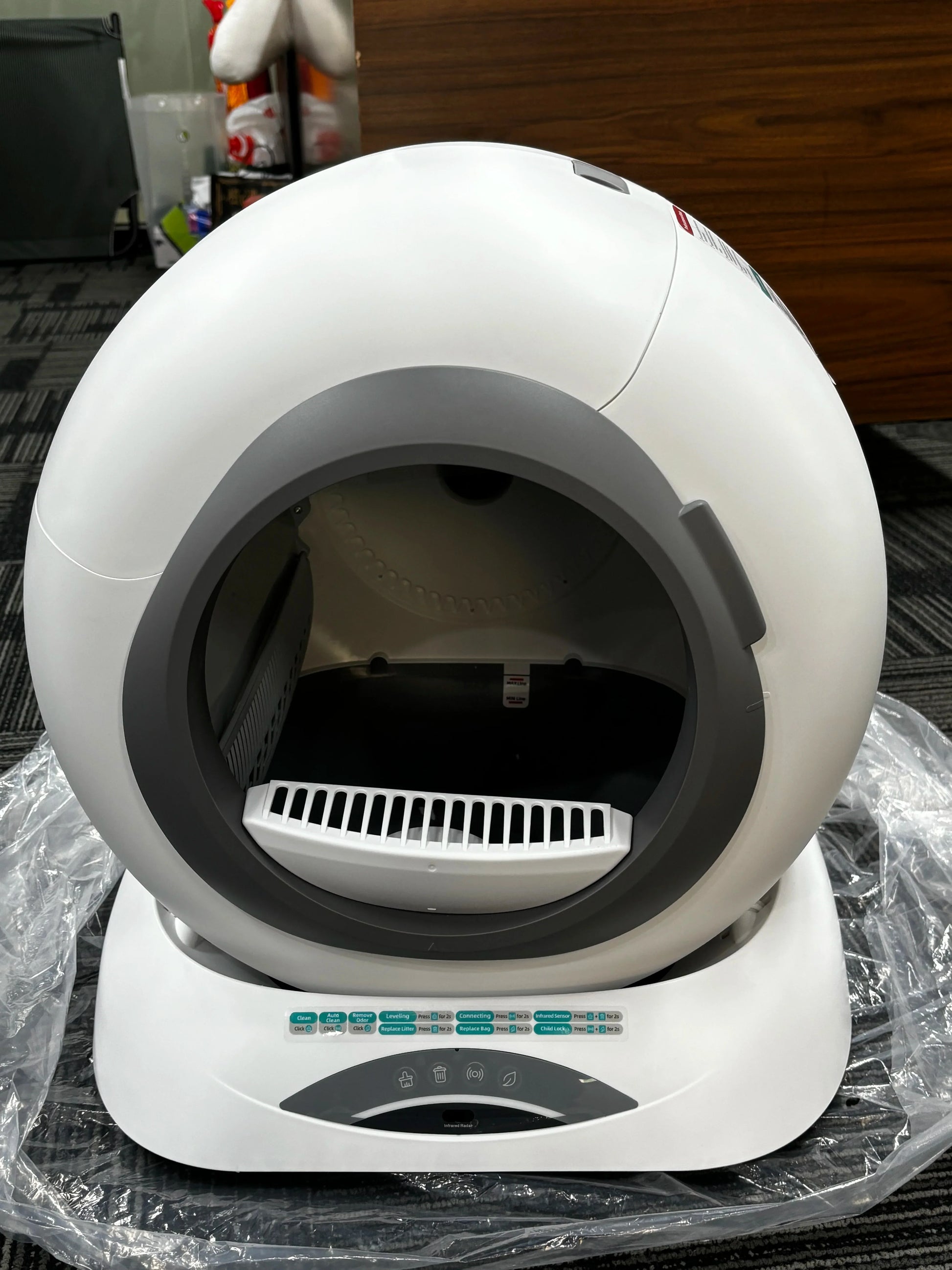 KTX-890579 Smart Self-Cleaning Cat Litter Box with WiFi App Control, Large 9L Capacity for Cats 1.5-8KG