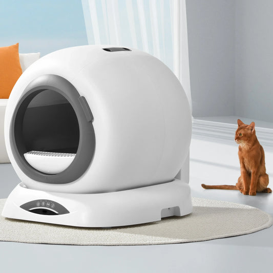 KTX-890579 Smart Self-Cleaning Cat Litter Box with WiFi App Control, Large 9L Capacity for Cats 1.5-8KG