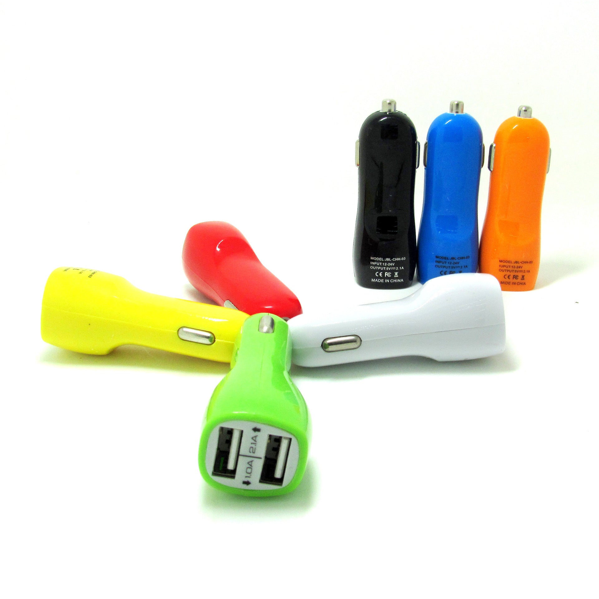 KTX-891347 Dual USB Car Charger with LED Power Indicator for Mobile Devices
