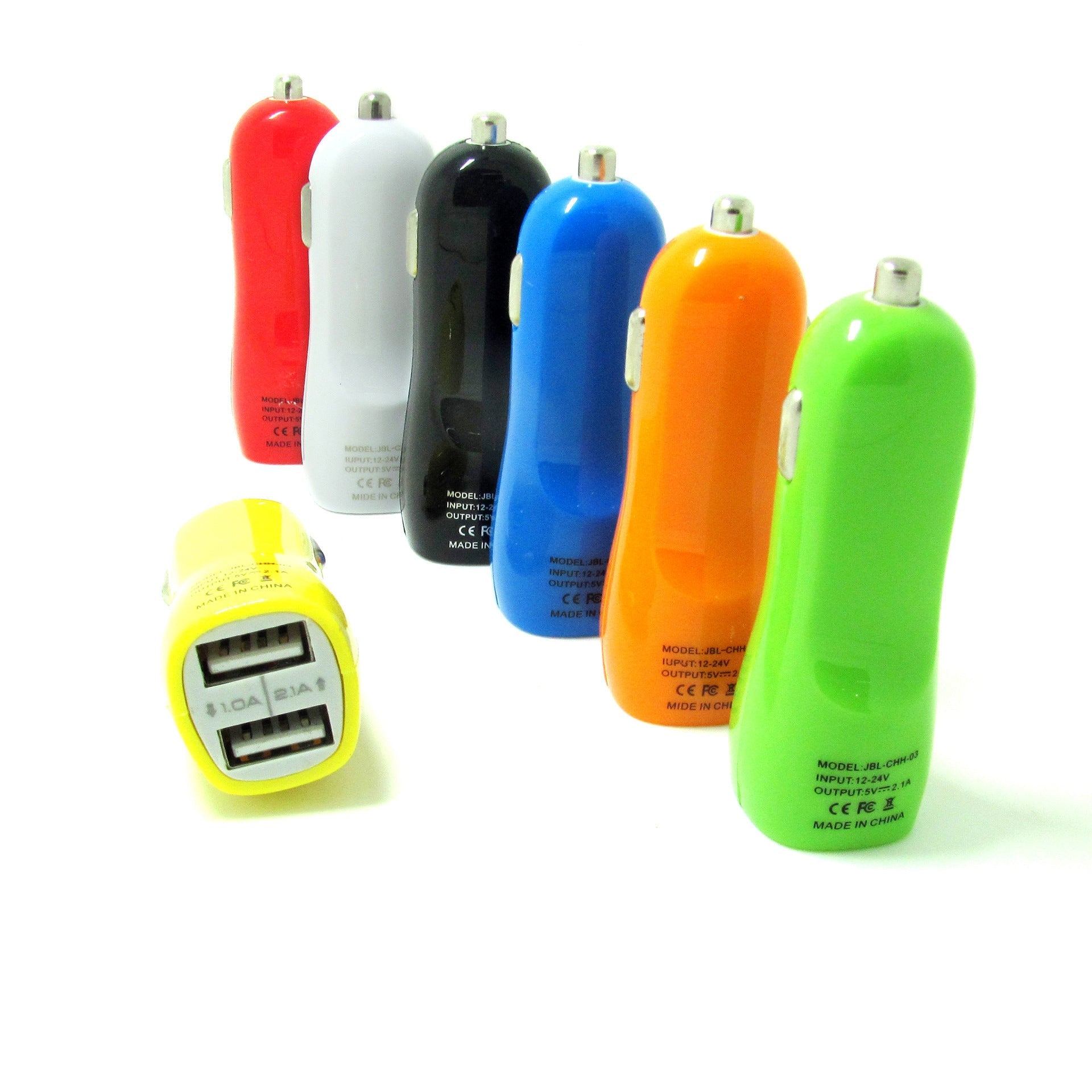 KTX-891347 Dual USB Car Charger with LED Power Indicator for Mobile Devices