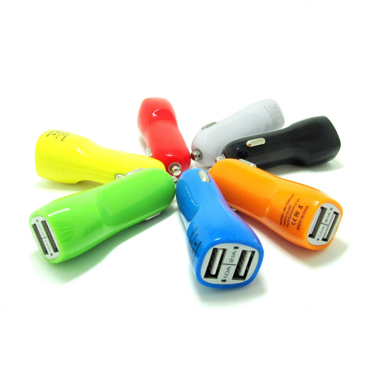 KTX-891347 Dual USB Car Charger with LED Power Indicator for Mobile Devices