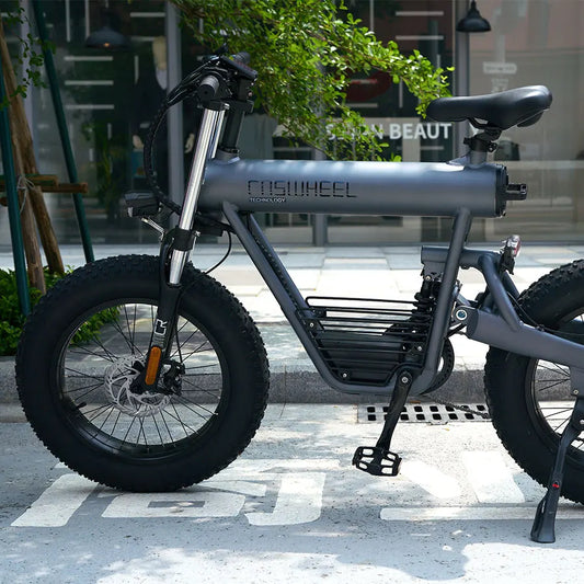 KTX-891987 Electric Fat Tire Bike 48V 500W Rear Hub Motor 20Ah Battery 7-Speed Aluminum Alloy Frame 30-45km/h