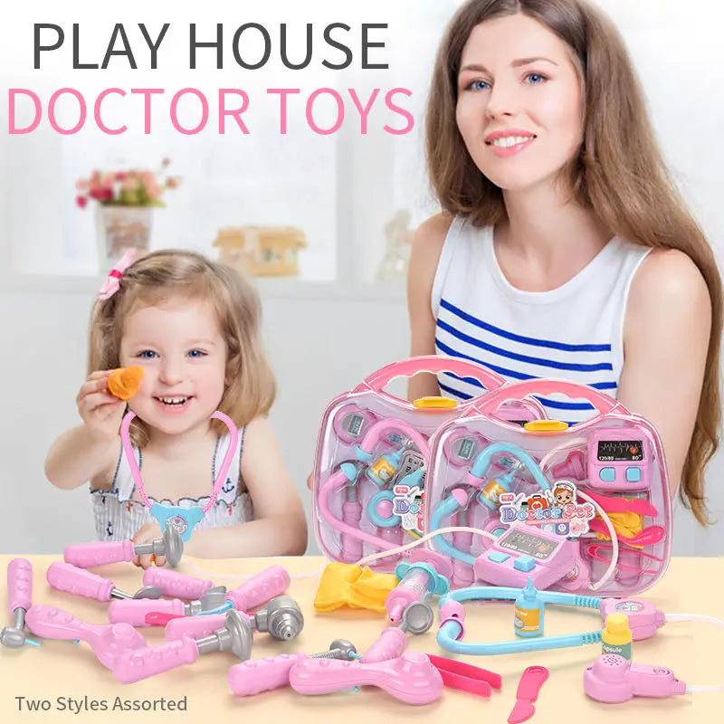 KTX-892115 Portable Doctor Role Play Toy Set for Kids, Educational Pretend Play for Ages 2-7