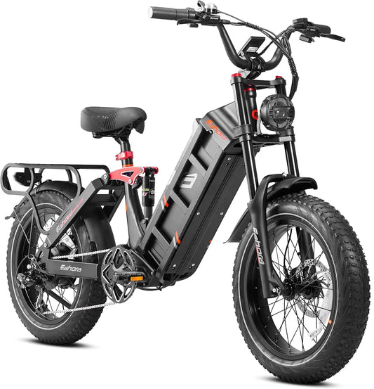KTX-893139 Eahora Juliet 2 Electric Fat Tire City Bike 250W 52V 60Ah Long Range Hybrid with 7-Speed Gears