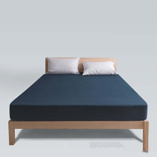 KTX-893395 Solid Color Anti-Mite Fitted Bed Cover with Urine Pad – Modern Simple Design, Multiple Sizes Available