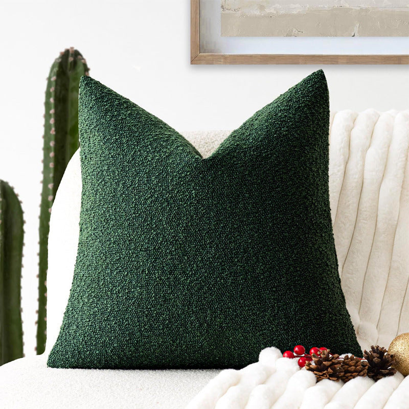 KTX-894739 Textured Boucle Throw Pillow Covers for Couch, Sofa, Chair - Soft Decorative Cushion Cases for Living Room and Bedroom