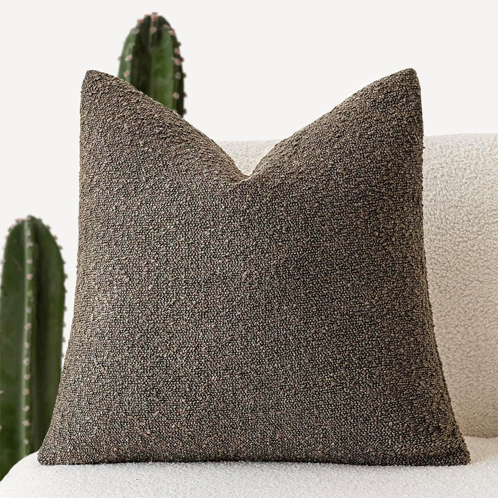 KTX-894739 Textured Boucle Throw Pillow Covers for Couch, Sofa, Chair - Soft Decorative Cushion Cases for Living Room and Bedroom