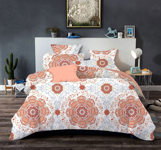 KTX-895059 Bohemian Ethnic Style Bedding Set - Various Sizes Available in Rich Colors