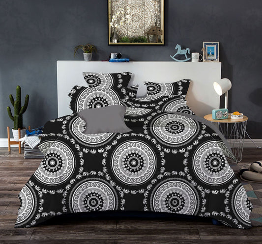 KTX-895059 Bohemian Ethnic Style Bedding Set - Various Sizes Available in Rich Colors