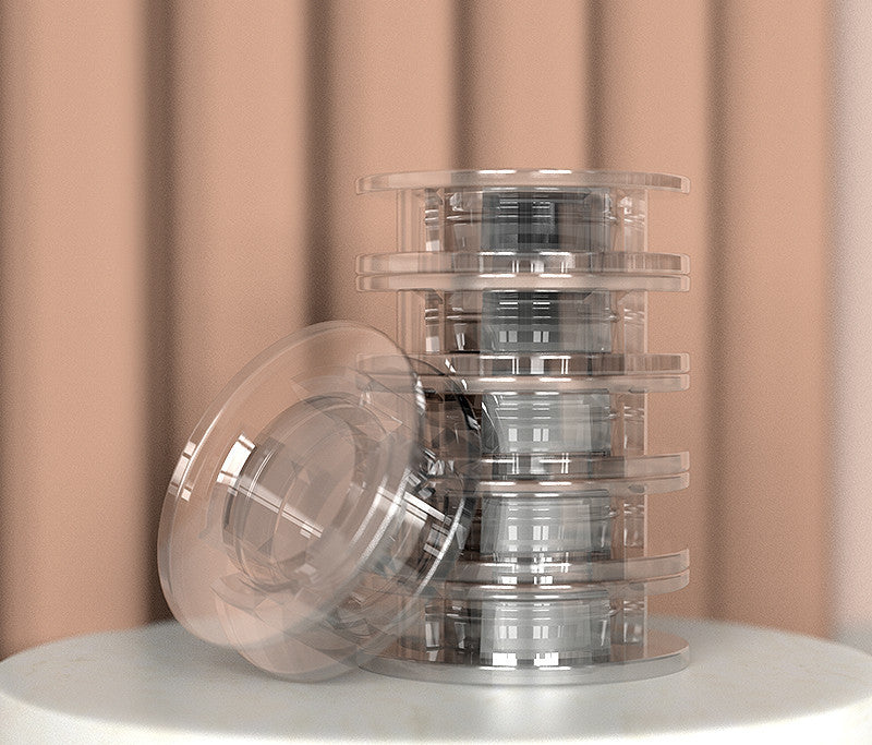 KTX-895571 Shell Needle-Free Quilt Clip Set - 6pcs, ABS Material, Compact Design in Lotus Root Powder, Mint Green, Pure White