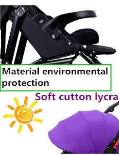 KTX-896083 Twin Baby Stroller with Adjustable Recline and Removable Canopy