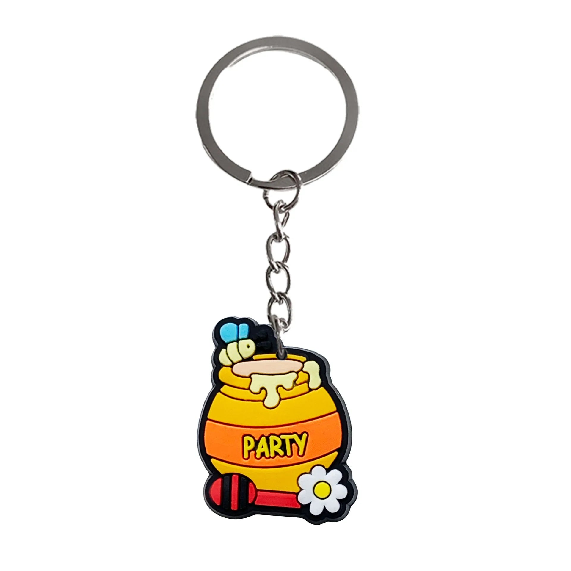 KTX-896723 Cute Soft PVC 3D Cartoon Keychain for Keys - Customizable Design, Multiple Colors Available