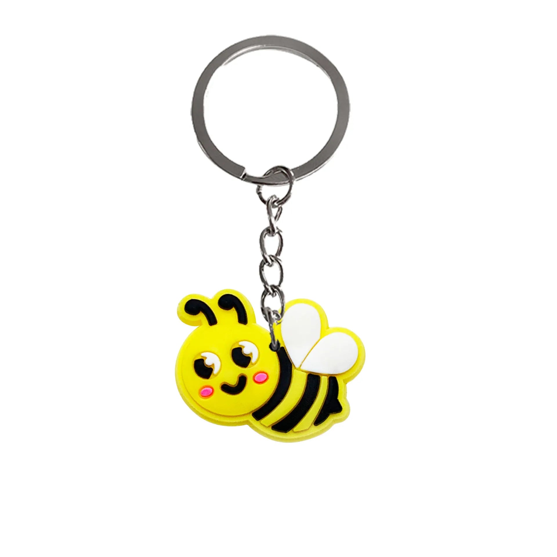 KTX-896723 Cute Soft PVC 3D Cartoon Keychain for Keys - Customizable Design, Multiple Colors Available
