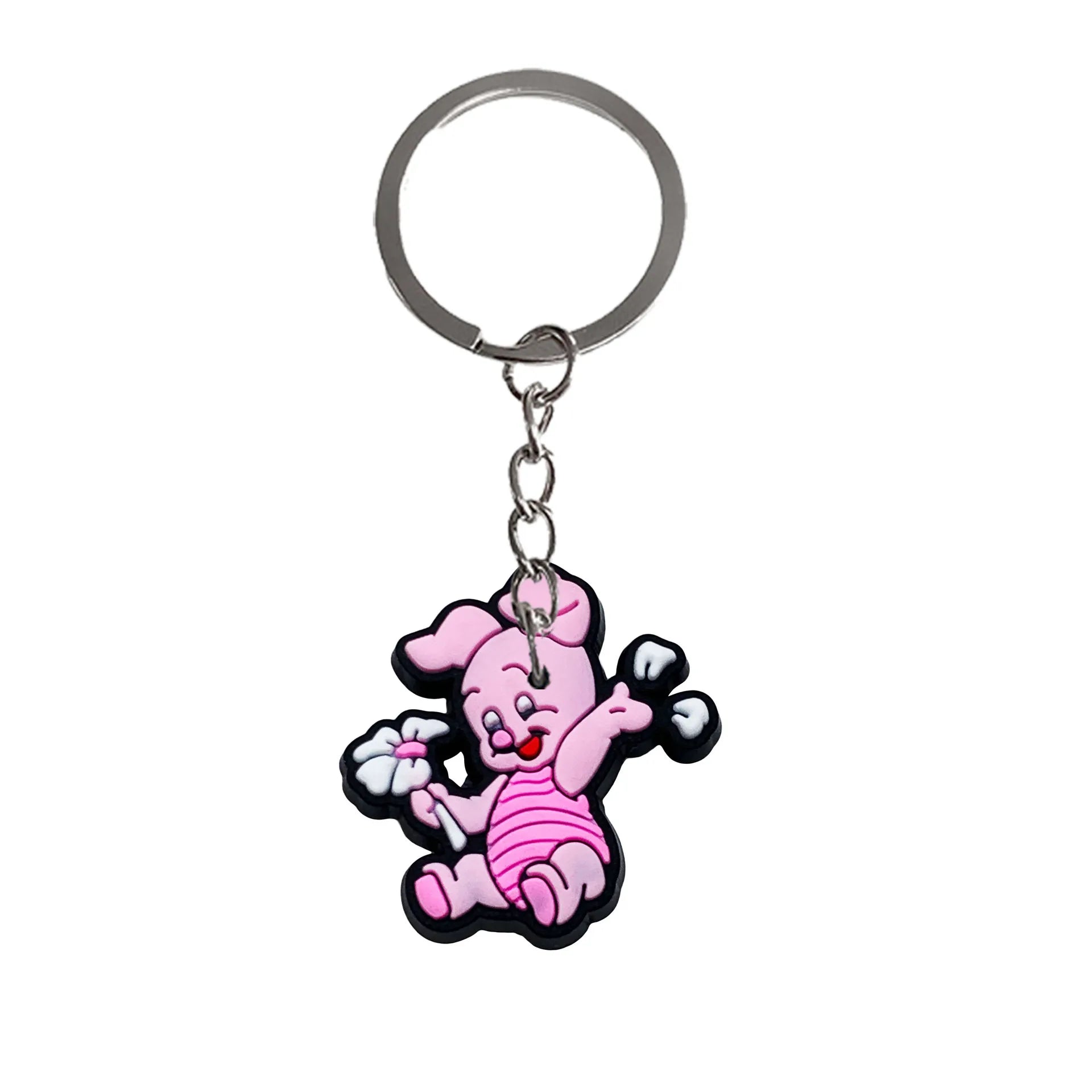 KTX-896723 Cute Soft PVC 3D Cartoon Keychain for Keys - Customizable Design, Multiple Colors Available