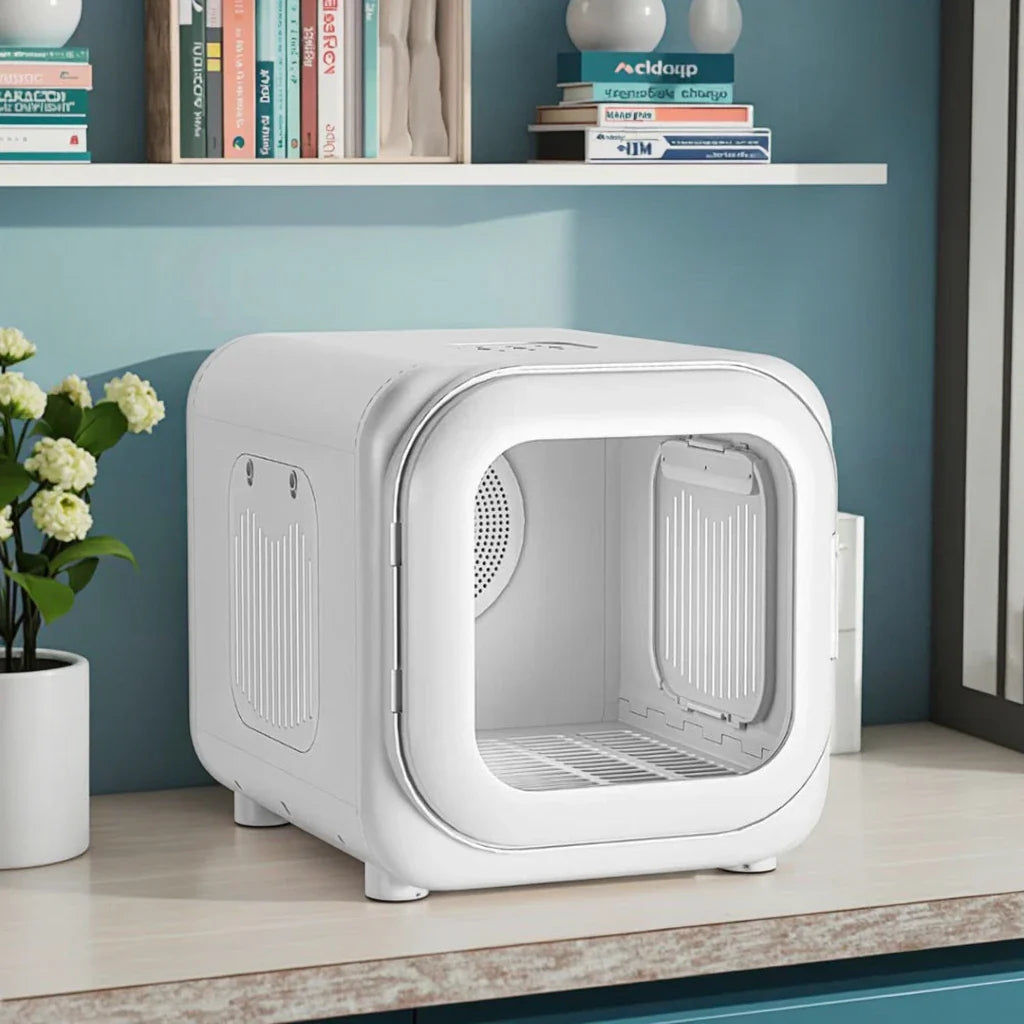 KTX-897299 Eco-Friendly Automatic Pet Hair Dryer Box for Dogs and Cats with Smart Temperature Control, Ultra Silent, 7kg ABS