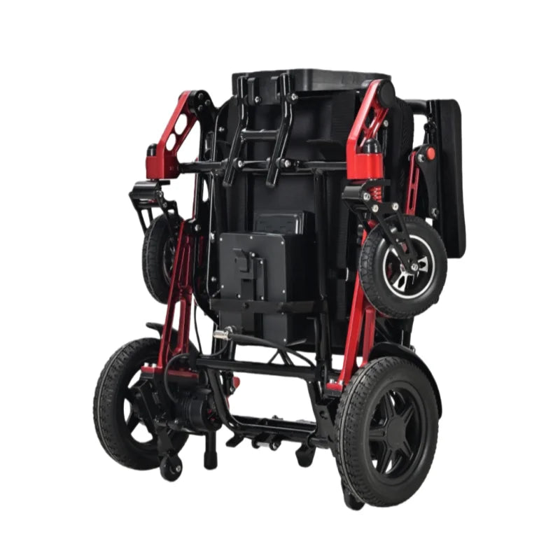 KTX-898067 Lightweight Foldable Electric Wheelchair with Reclining Feature – Magnesium Alloy Frame, 100kg Capacity, Removable Battery