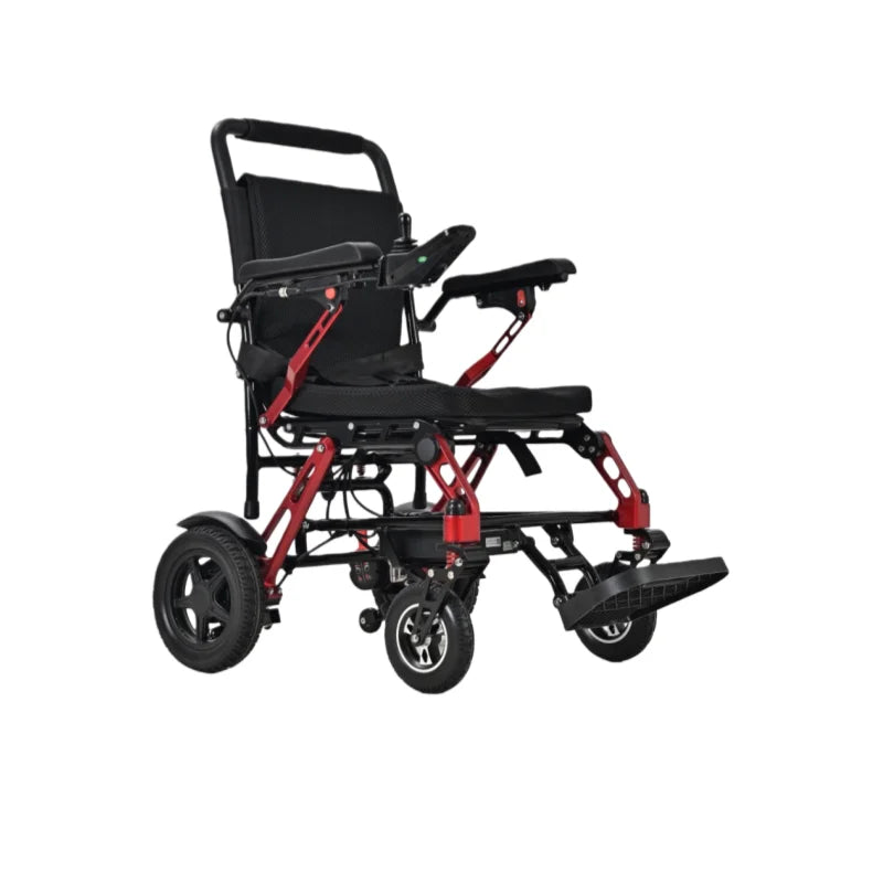 KTX-898067 Lightweight Foldable Electric Wheelchair with Reclining Feature – Magnesium Alloy Frame, 100kg Capacity, Removable Battery
