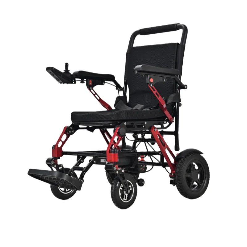 KTX-898067 Lightweight Foldable Electric Wheelchair with Reclining Feature – Magnesium Alloy Frame, 100kg Capacity, Removable Battery