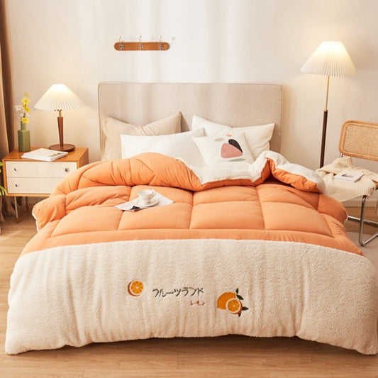 KTX-898195 Lamb Cashmere Velvet Quilt - Winter Warmth, Various Sizes & Colors