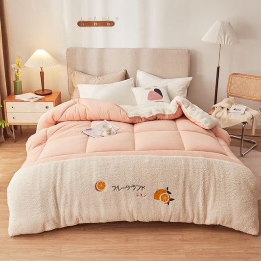 KTX-898195 Lamb Cashmere Velvet Quilt - Winter Warmth, Various Sizes & Colors
