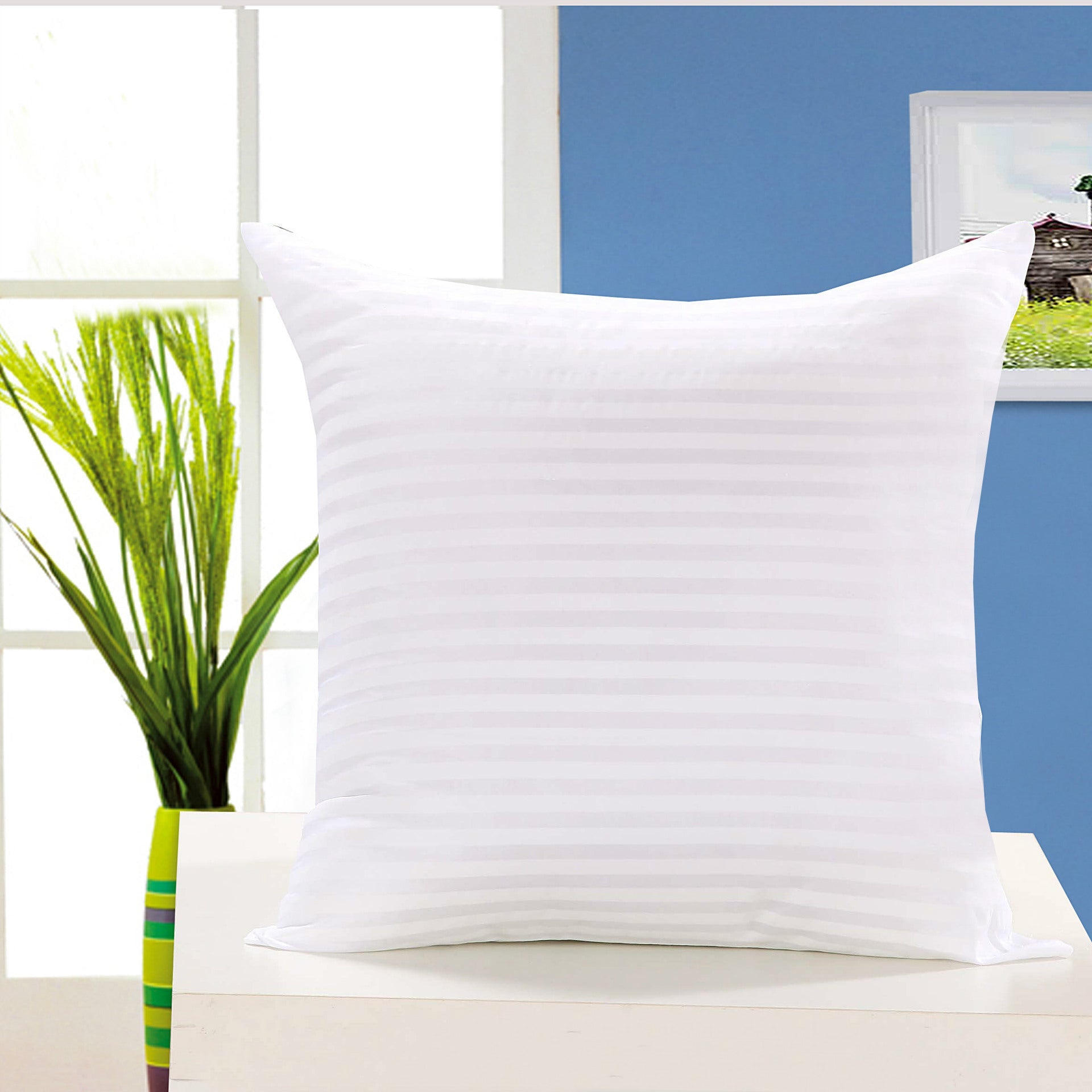KTX-898323 Modern Striped Cushion - Spandex Pillow Core for Sofa, Available in Various Sizes
