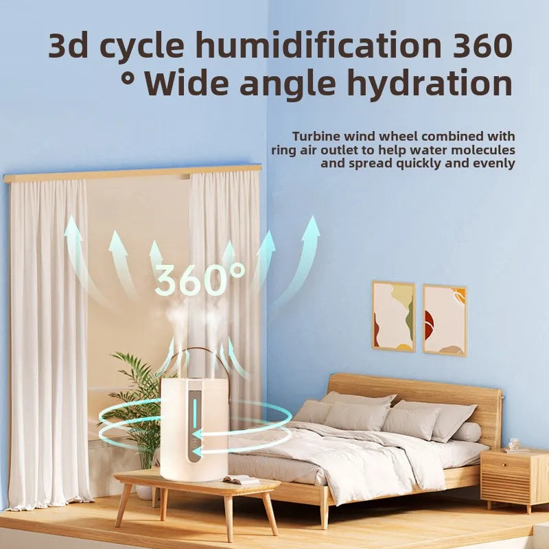 KTX-898387 Large Capacity Portable Air Purifying Humidifier with Dual Spray and Night Light