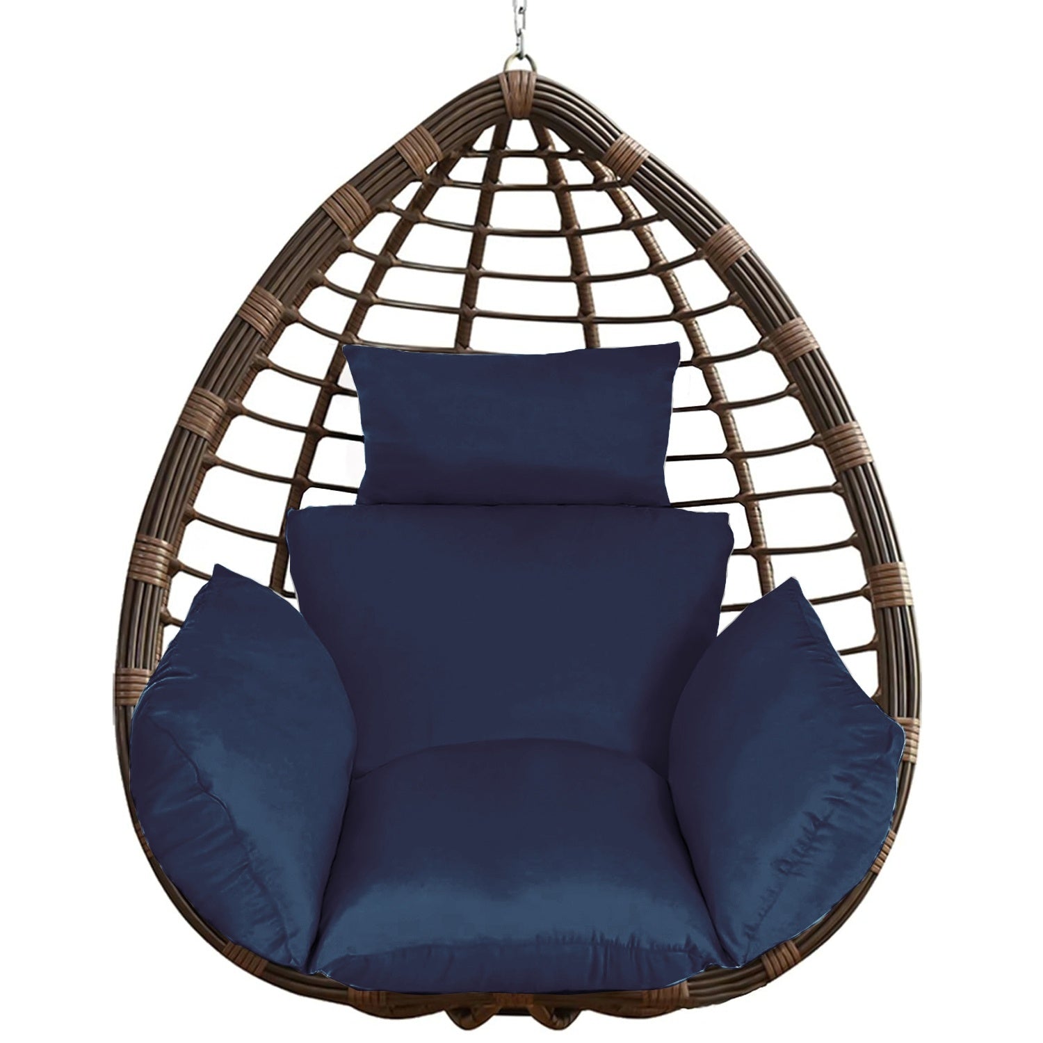 KTX-899731 Thick Soft Cushion for Hanging Egg Chair with Headrest – Versatile Outdoor Comfort Seat Pad