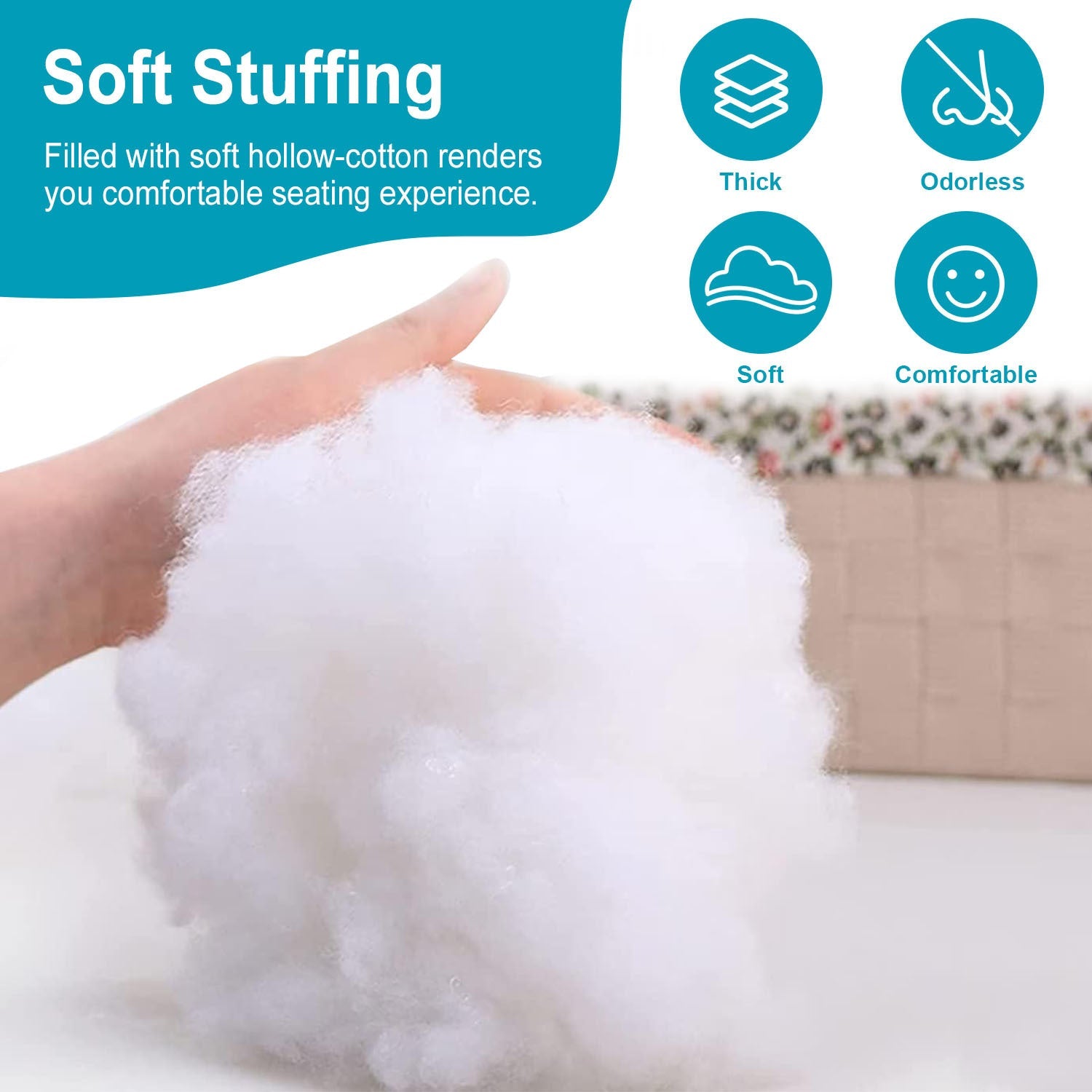 KTX-899731 Thick Soft Cushion for Hanging Egg Chair with Headrest – Versatile Outdoor Comfort Seat Pad