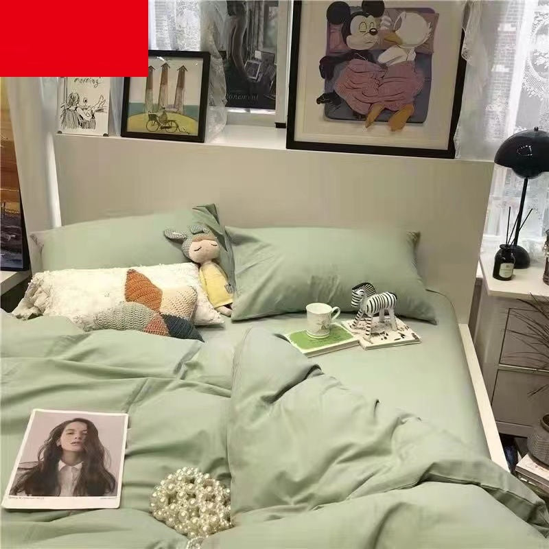 KTX-900499 Cartoon Bear Four-Piece Bedding Set with Quilt Cover in Various Sizes