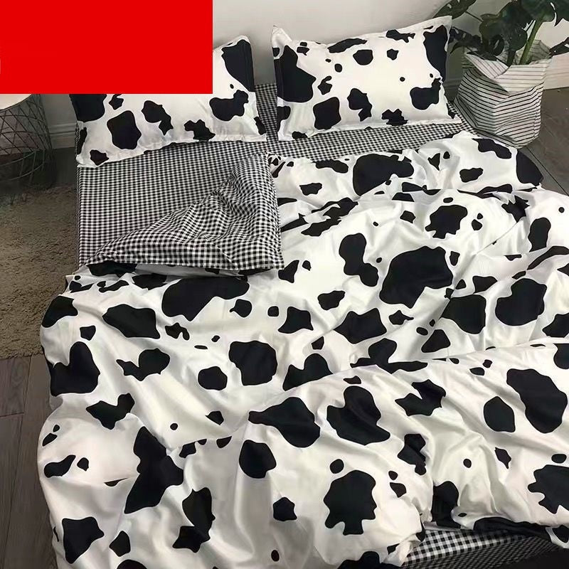 KTX-900499 Cartoon Bear Four-Piece Bedding Set with Quilt Cover in Various Sizes