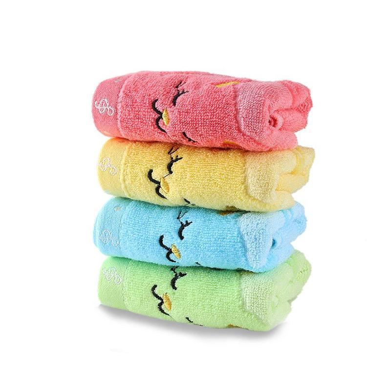KTX-901075 Bamboo Fiber Kitten Face Bath Towels - Soft, Absorbent, Eco-Friendly 25x50CM