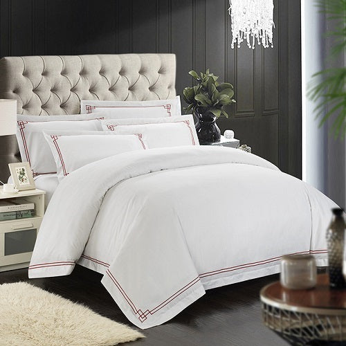 KTX-902419 Four-Piece Pure Cotton Bedding Set - Simple Design, 100% Cotton, Soft Twill Weave