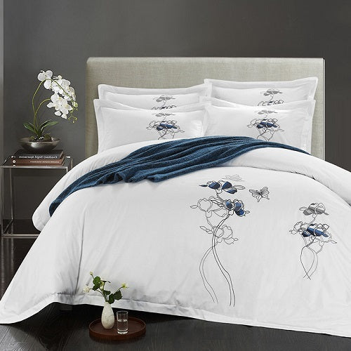 KTX-902419 Four-Piece Pure Cotton Bedding Set - Simple Design, 100% Cotton, Soft Twill Weave