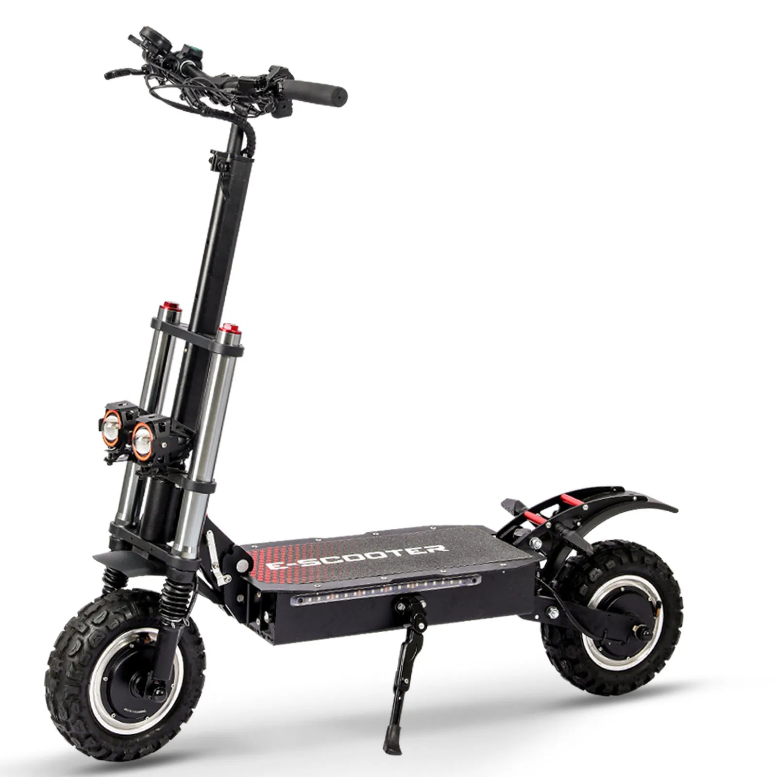 KTX-904147 Foldable 11-Inch Electric Off-Road Scooter, Dual Motor, Up to 100KM Range, Waterproof, 200KG Max Load