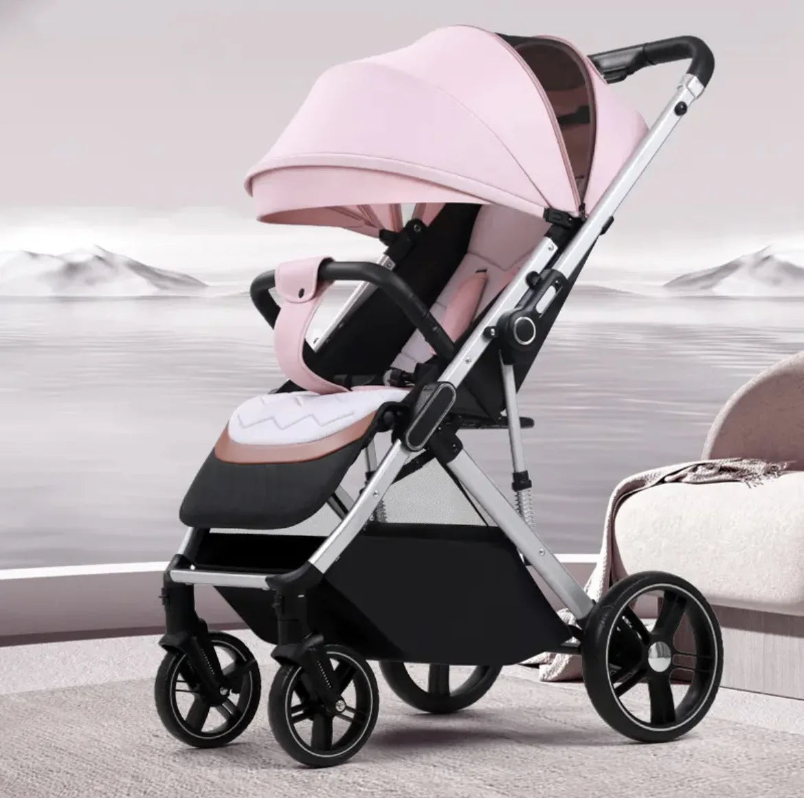 KTX-904979 Adjustable Baby Stroller with High-Quality Control for Newborns