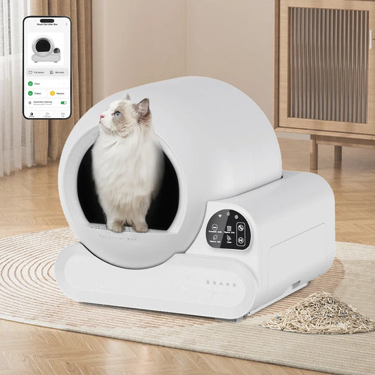 KTX-905235 70L Smart Infrared Cat Litter Box with APP Control and Odor Control Features