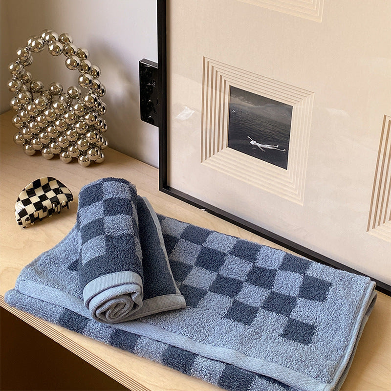 KTX-905363 Parent-Child Long-Staple Cotton Yarn-Dyed Towels in Stylish Plaids and Colors