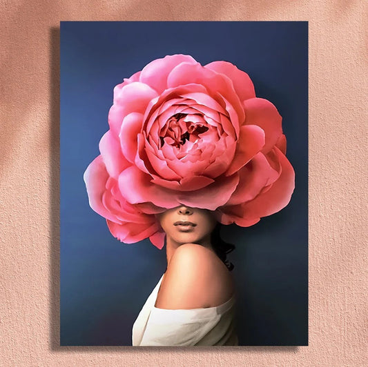 KTX-905875 Frameless Digital Oil Painting of Classic 24 Colors Floral Design, Modern Simplicity 40x50cm