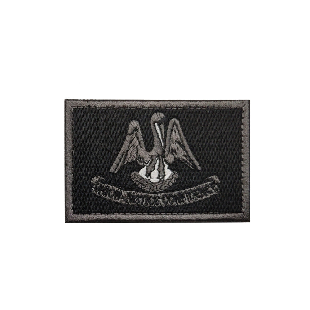 KTX-906771 Embroidered Cloth Stickers with Velcro Epaulets for Clothing - Louisiana, Montana, Minnesota Designs