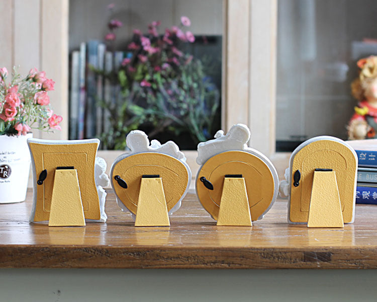 KTX-907027 Cupid Little Angel Heart-Shaped Resin Photo Frame with Variety of Designs and Sizes