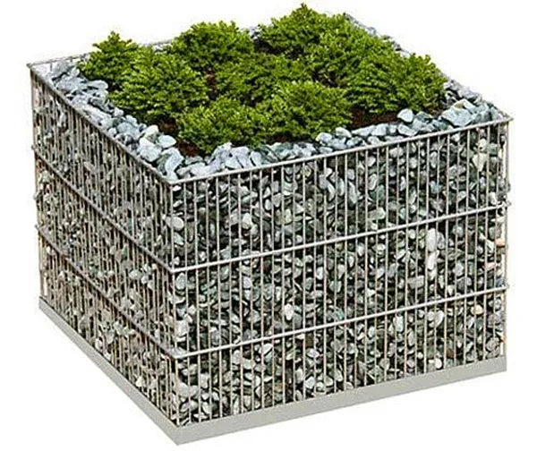 KTX-907603 Welded Stone Gabion Cage Planter 200x100x50 cm for Garden and Landscaping