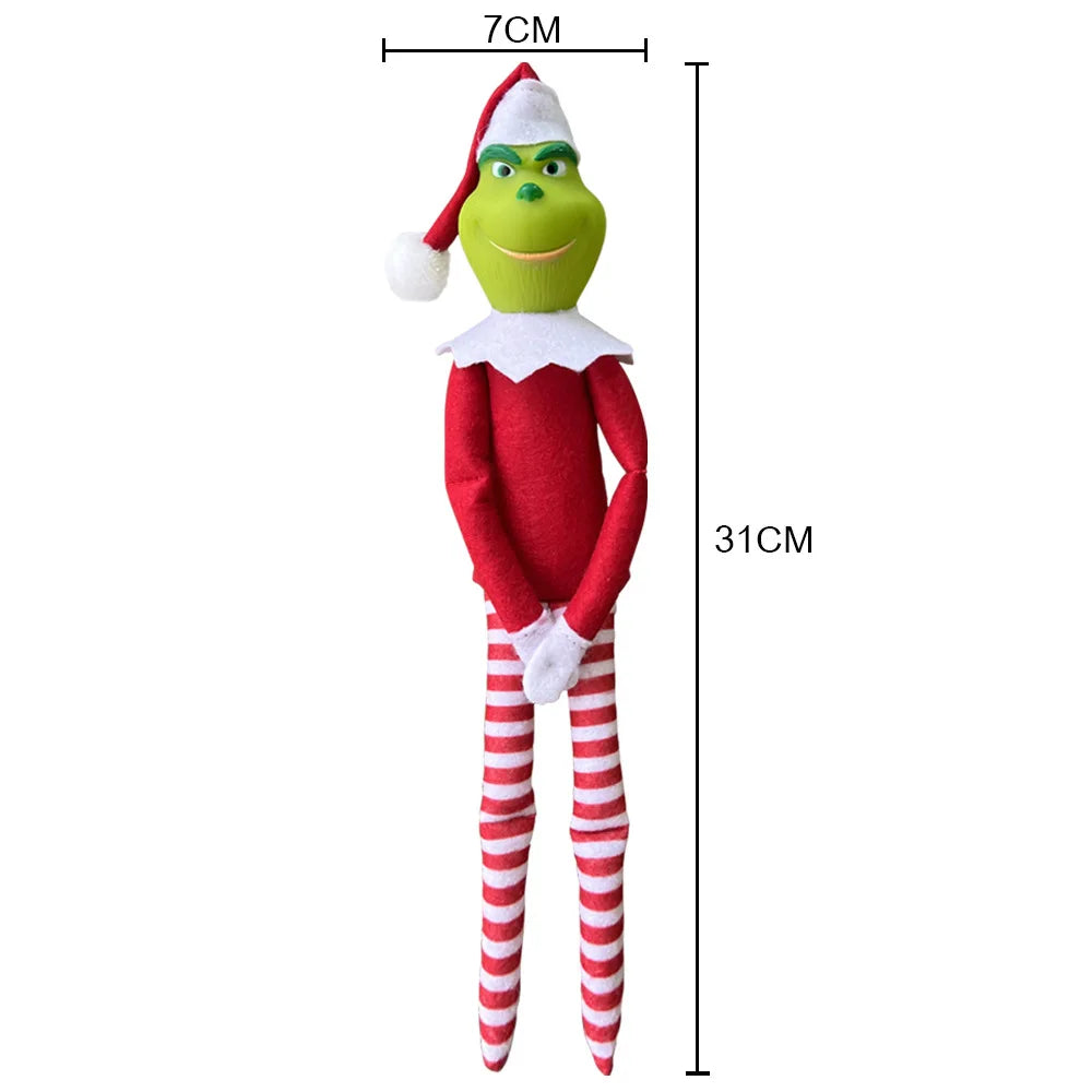 KTX-907923 Valentine's Day Plush Elf Doll Pendant - Soft Green Monster Ornament for Kids and Home Decoration