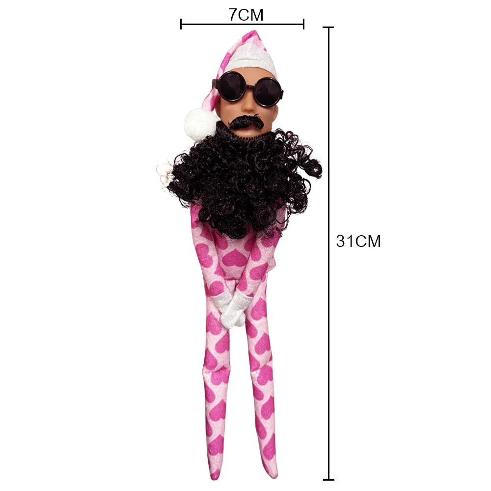 KTX-907923 Valentine's Day Plush Elf Doll Pendant - Soft Green Monster Ornament for Kids and Home Decoration