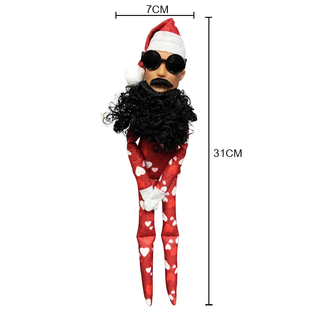 KTX-907923 Valentine's Day Plush Elf Doll Pendant - Soft Green Monster Ornament for Kids and Home Decoration