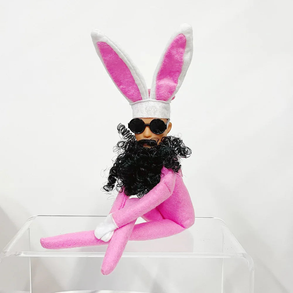 KTX-907923 Valentine's Day Plush Elf Doll Pendant - Soft Green Monster Ornament for Kids and Home Decoration